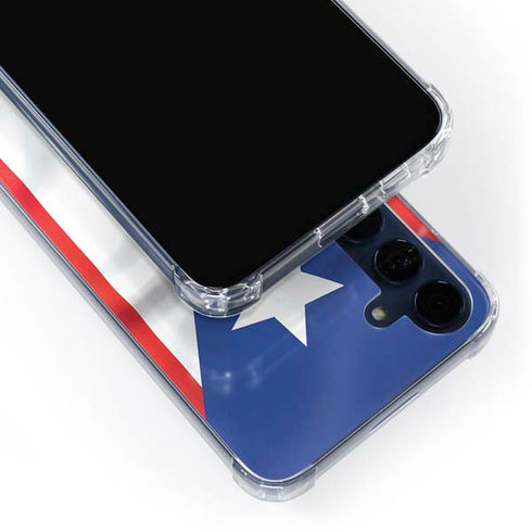 Puerto Rico Flag Galaxy S24 Clear Case